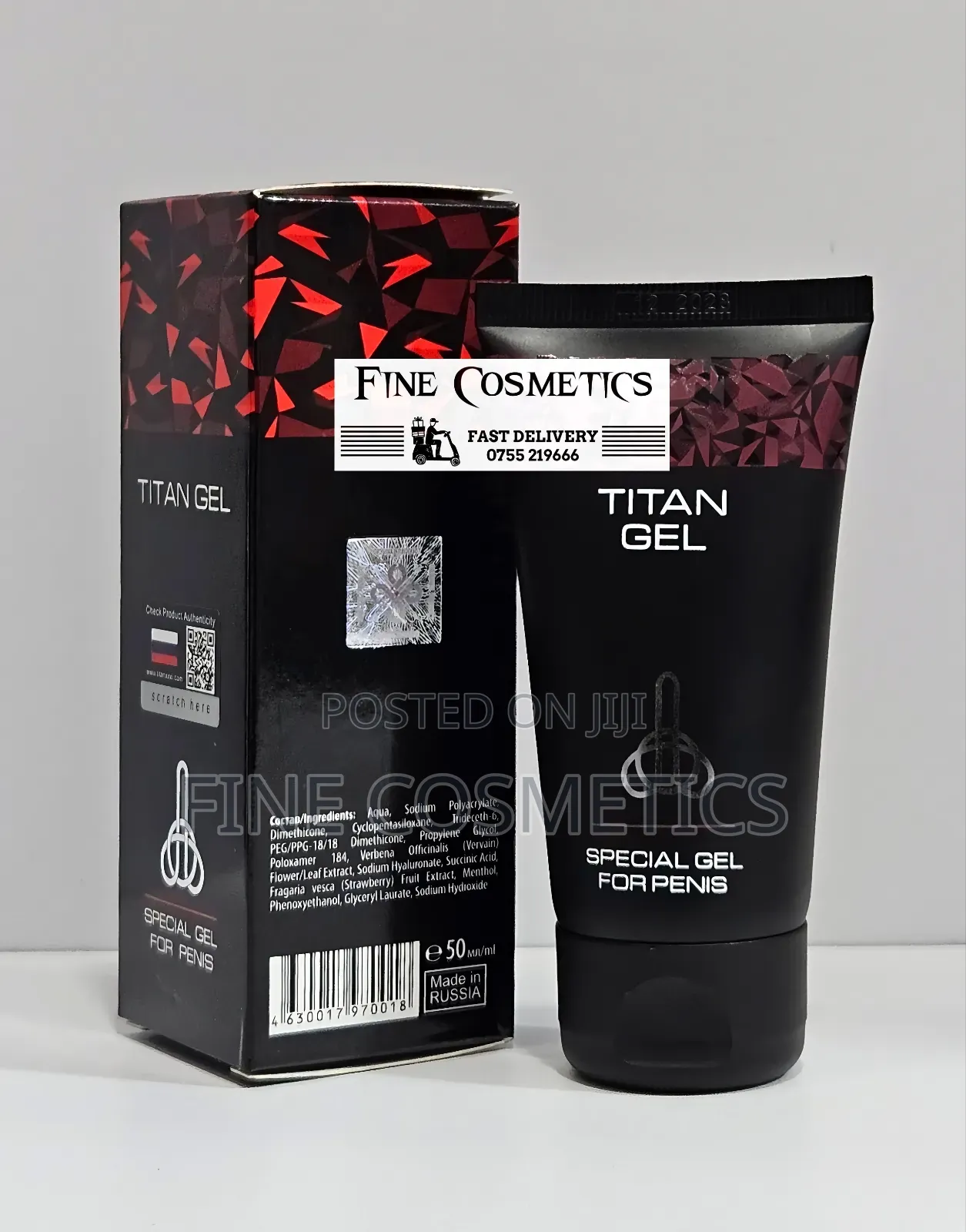 Original Titan Gel, Intimate Penis Enlargement Cream for Men