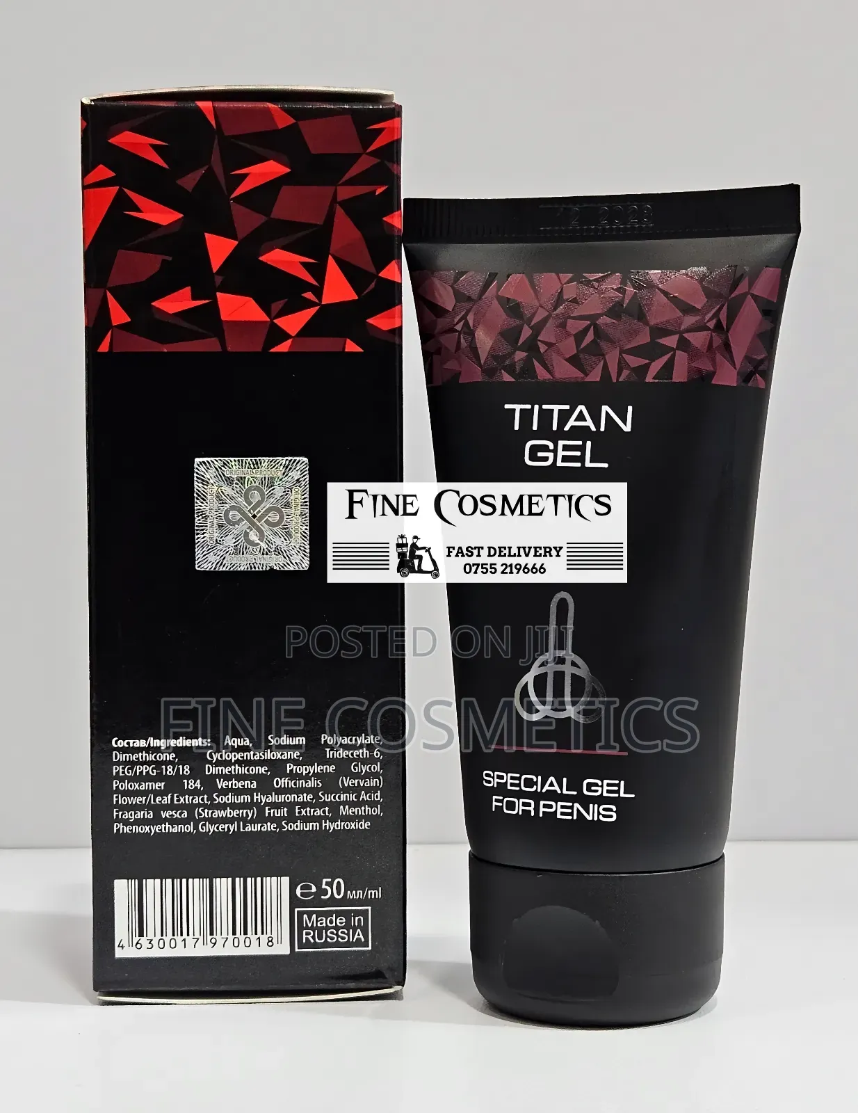 Original Titan Gel, Intimate Penis Enlargement Cream for Men