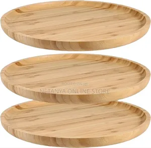 Oval Bamboo Trays 3pcs