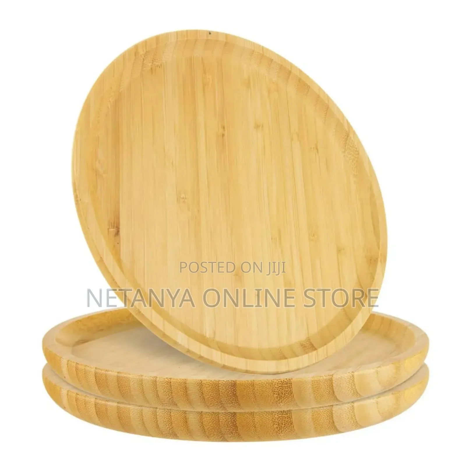 Oval Bamboo Trays 3pcs