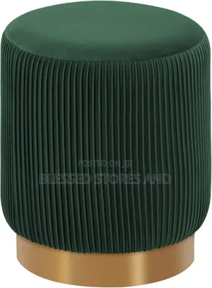 Ottoman Velvet Storage and Stool