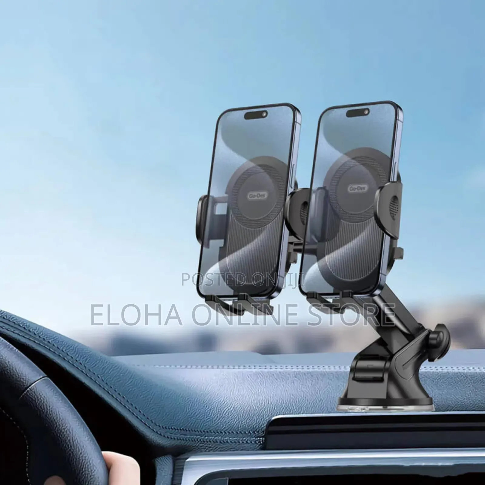 Go Des Gd-Hd207 Dual Use Suction Cup Design Car Phone Holder