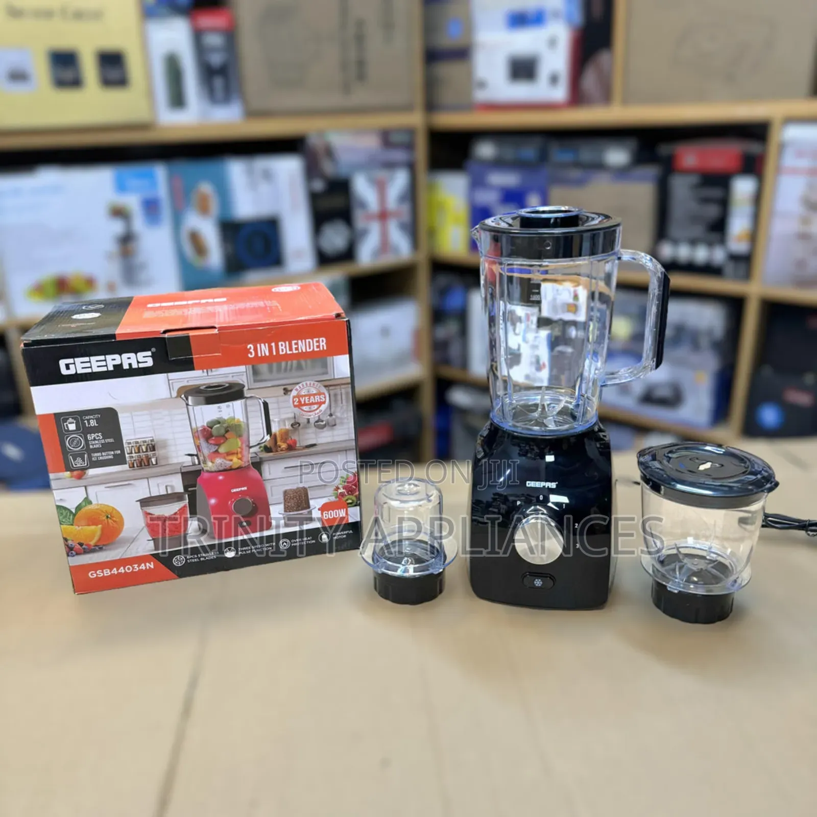 Geepas 600w 3 in 1 Blender -44034 Ice Crusher