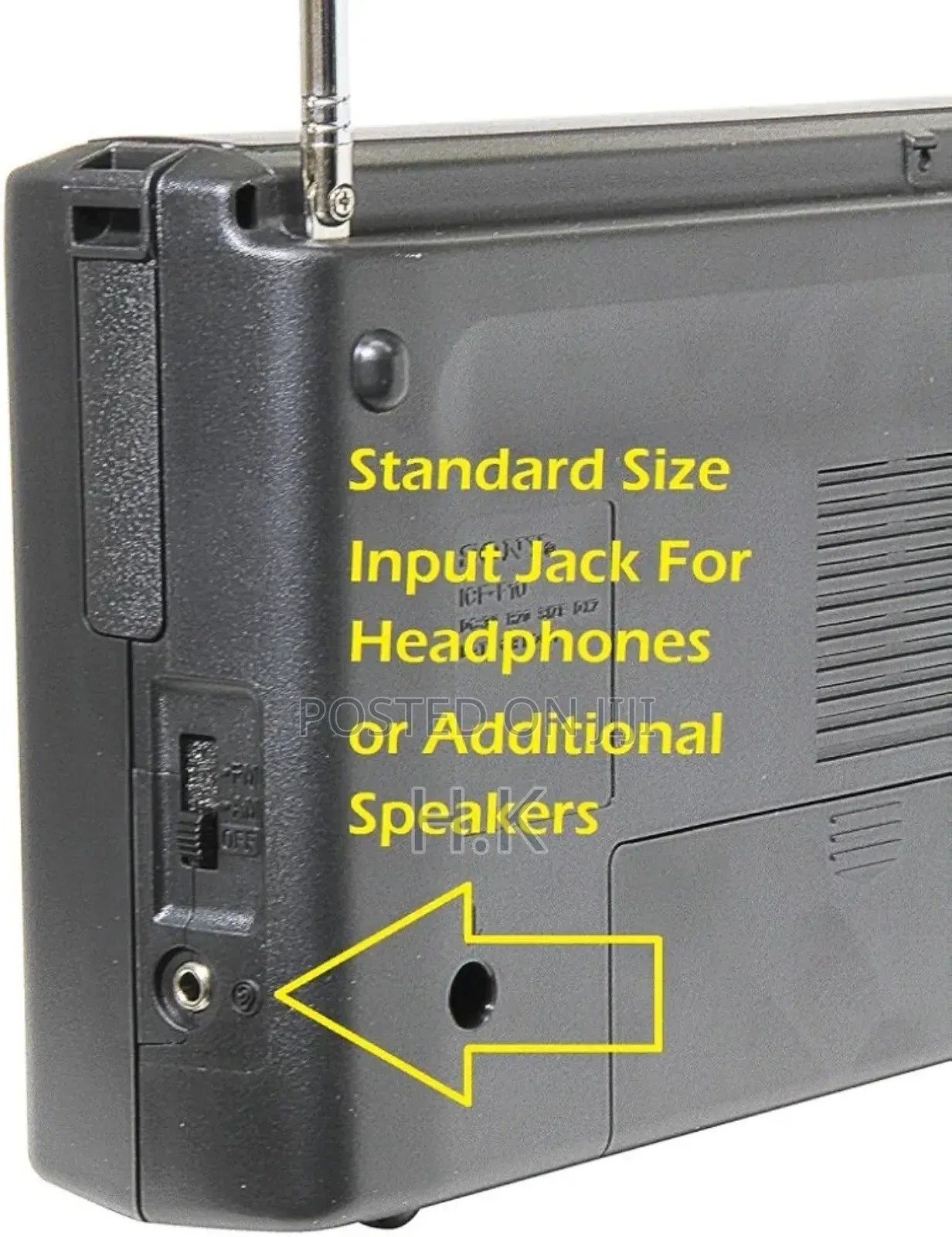 Sony Icf-F10 Band Fm/Am Portable Battery Transistor Radio