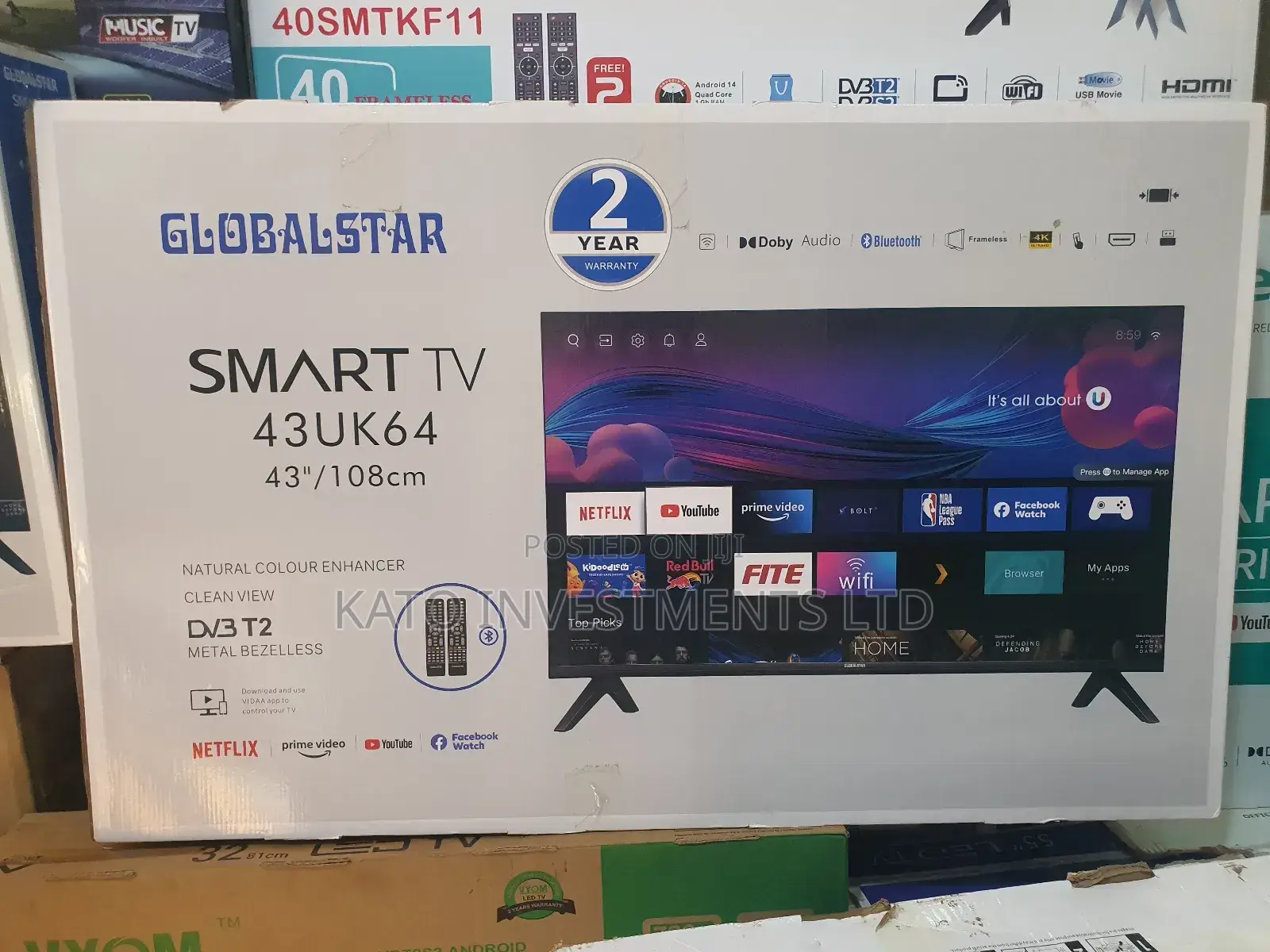 Globalstar 43 Android Tv Dvbt2