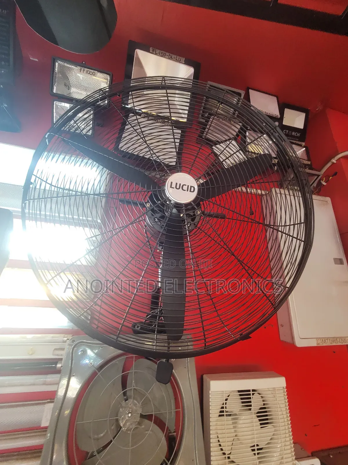Industrial Wall Fans Black 26inches