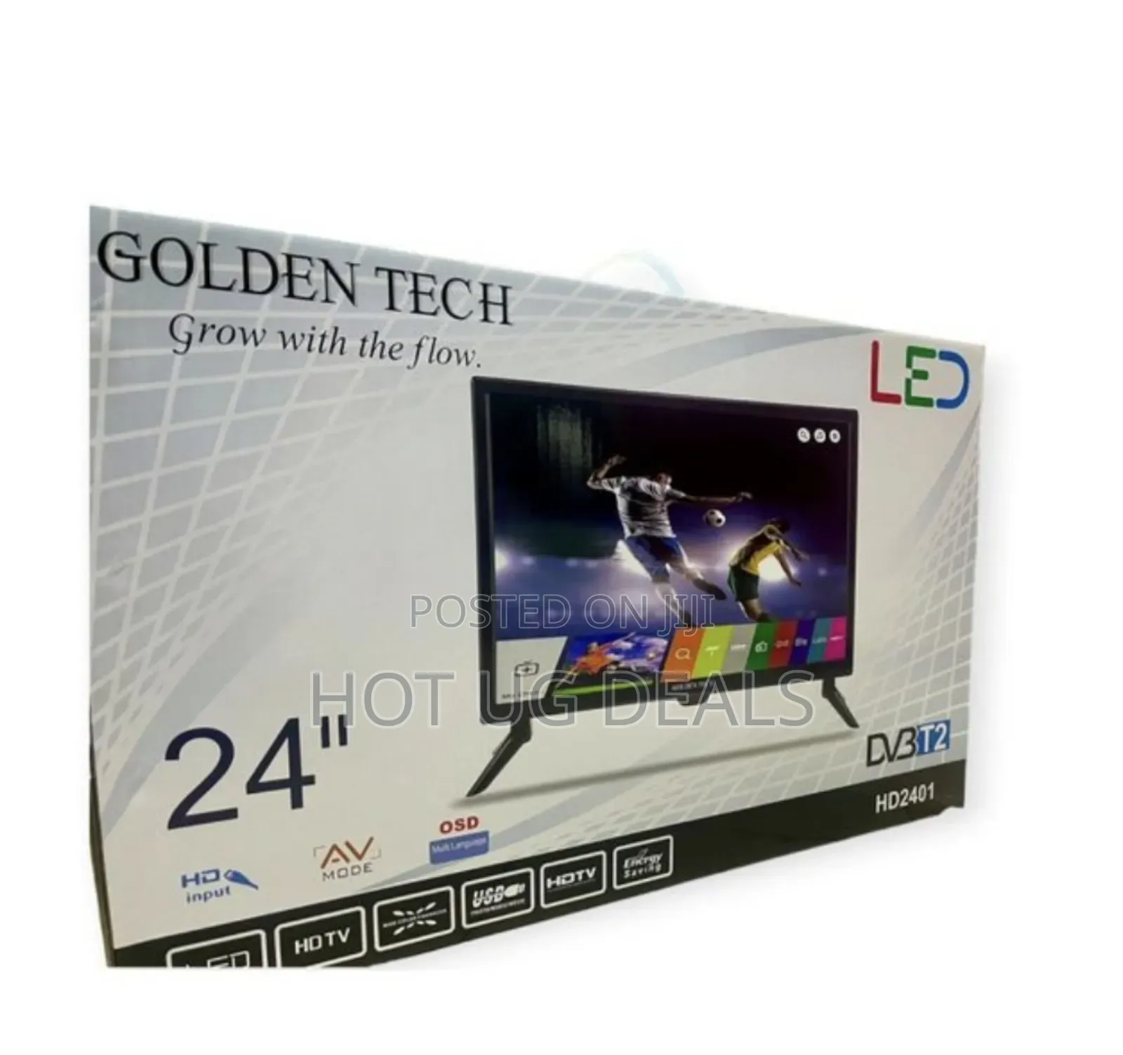 Golden Tech 24 Inch Tv Inbuilt Digital Free To Air Decoder