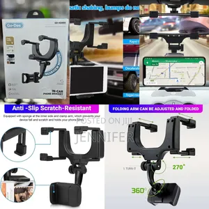 Go Des Gd-Hd207 Dual Use Design Double Car Phone Holder