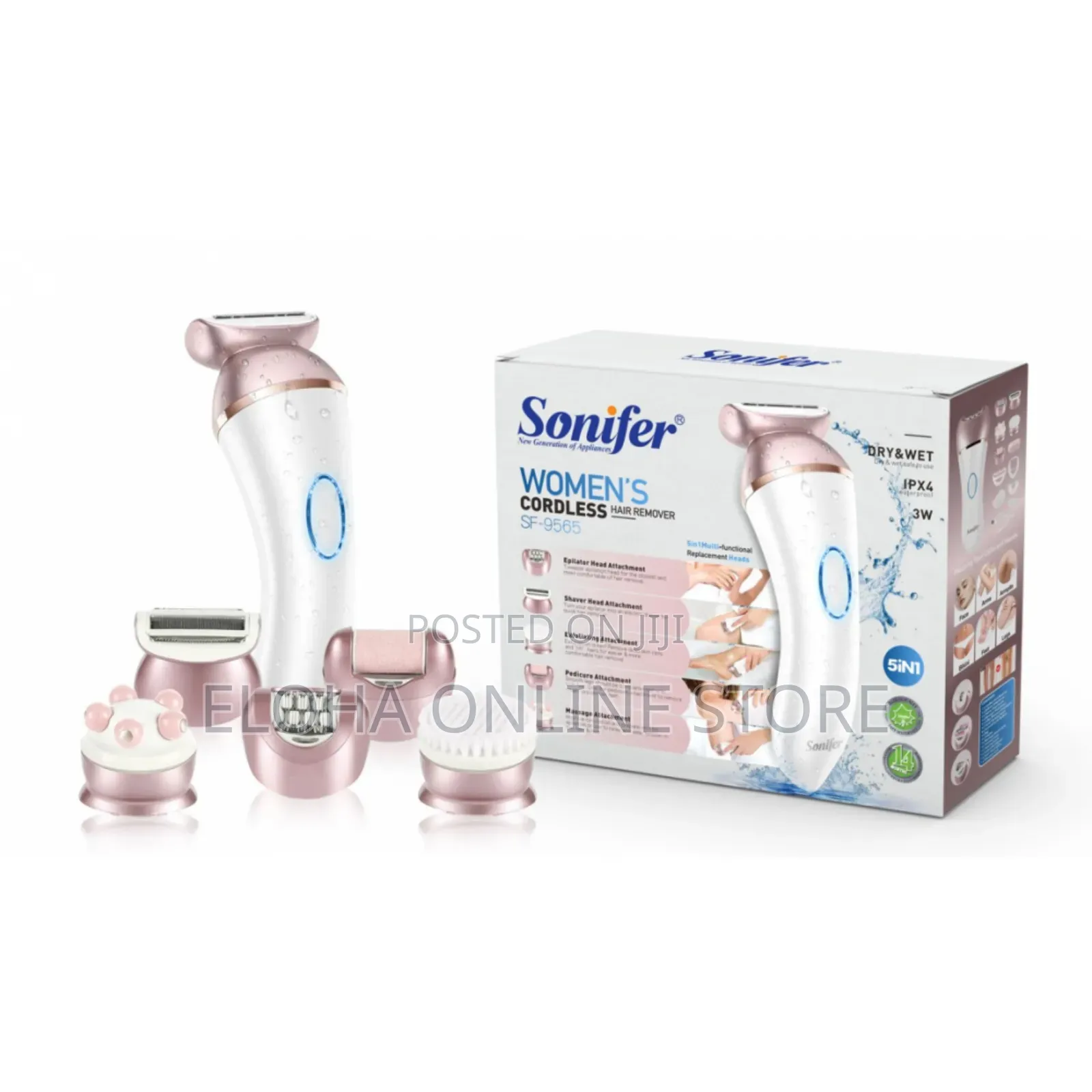Waterproof Led Rechargeable Women Hair Removal Set