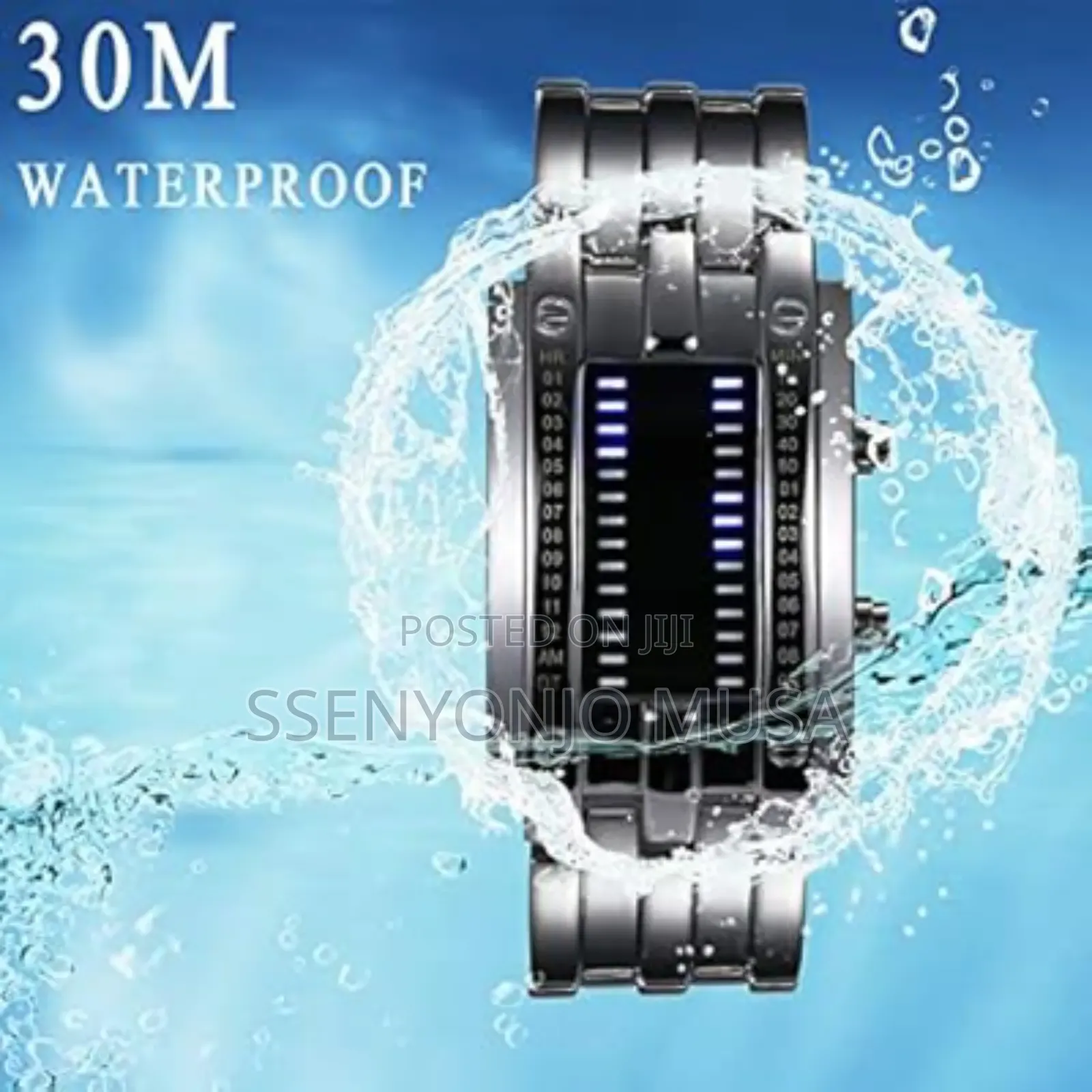 T-goer Men's Digital Led Watch - Stainless Steel Sports