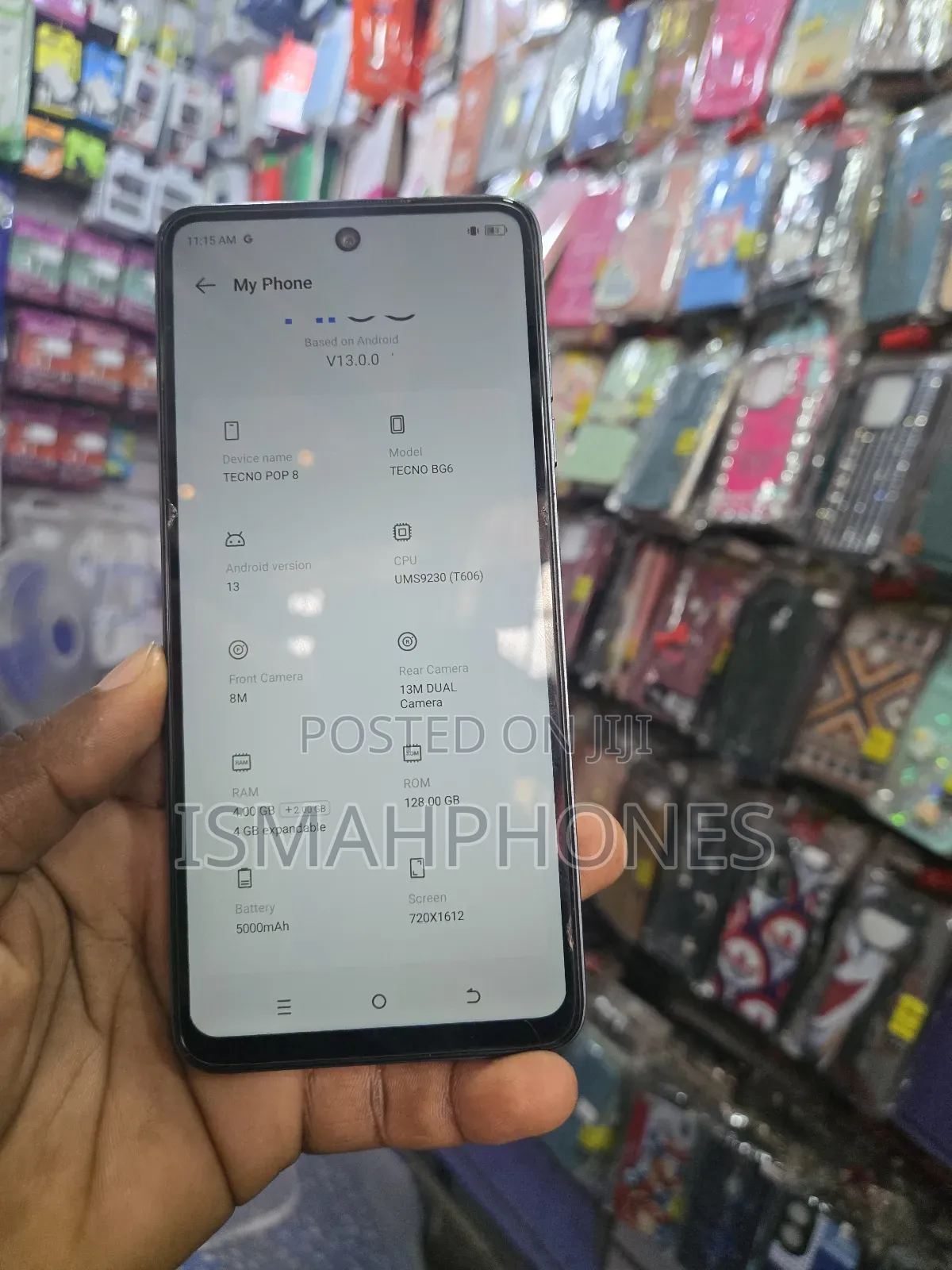 Tecno Pop 8 128 GB Black