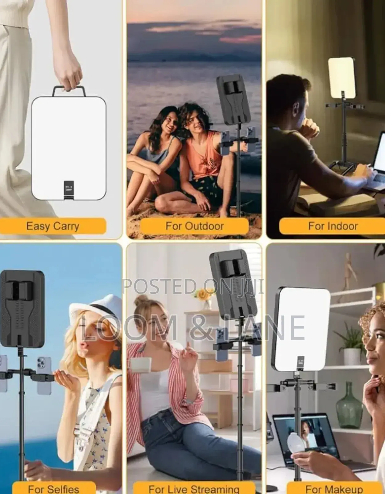 Portable Rechargeable Led Video Light With Stand