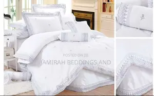 Luxury 12 Piece Plain Bed Cover in Pure Cotton