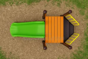 Outdoor 4ft Durable Children Slide With Climbing Stair Rails