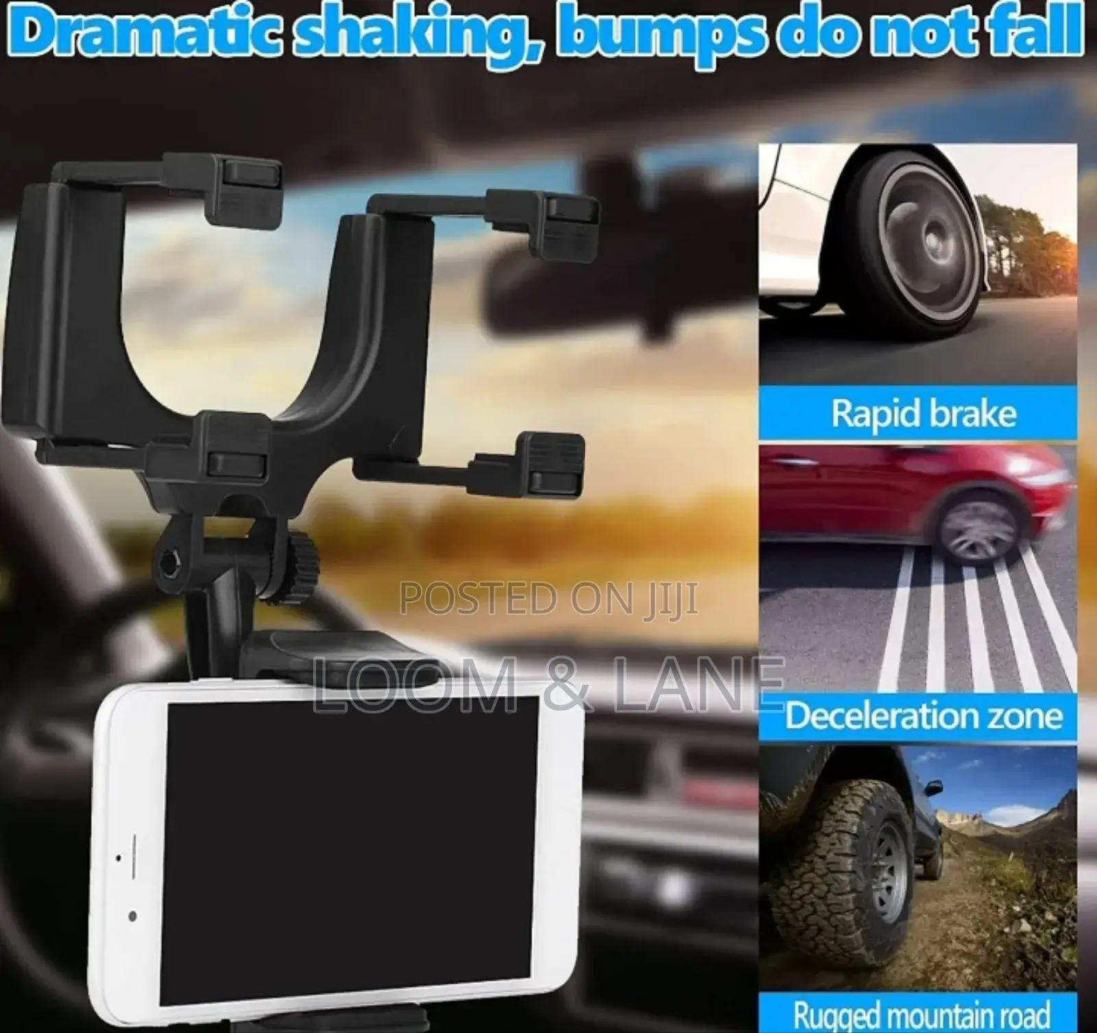 Go Des Car Rearview Mirror Holder Phone Bracket