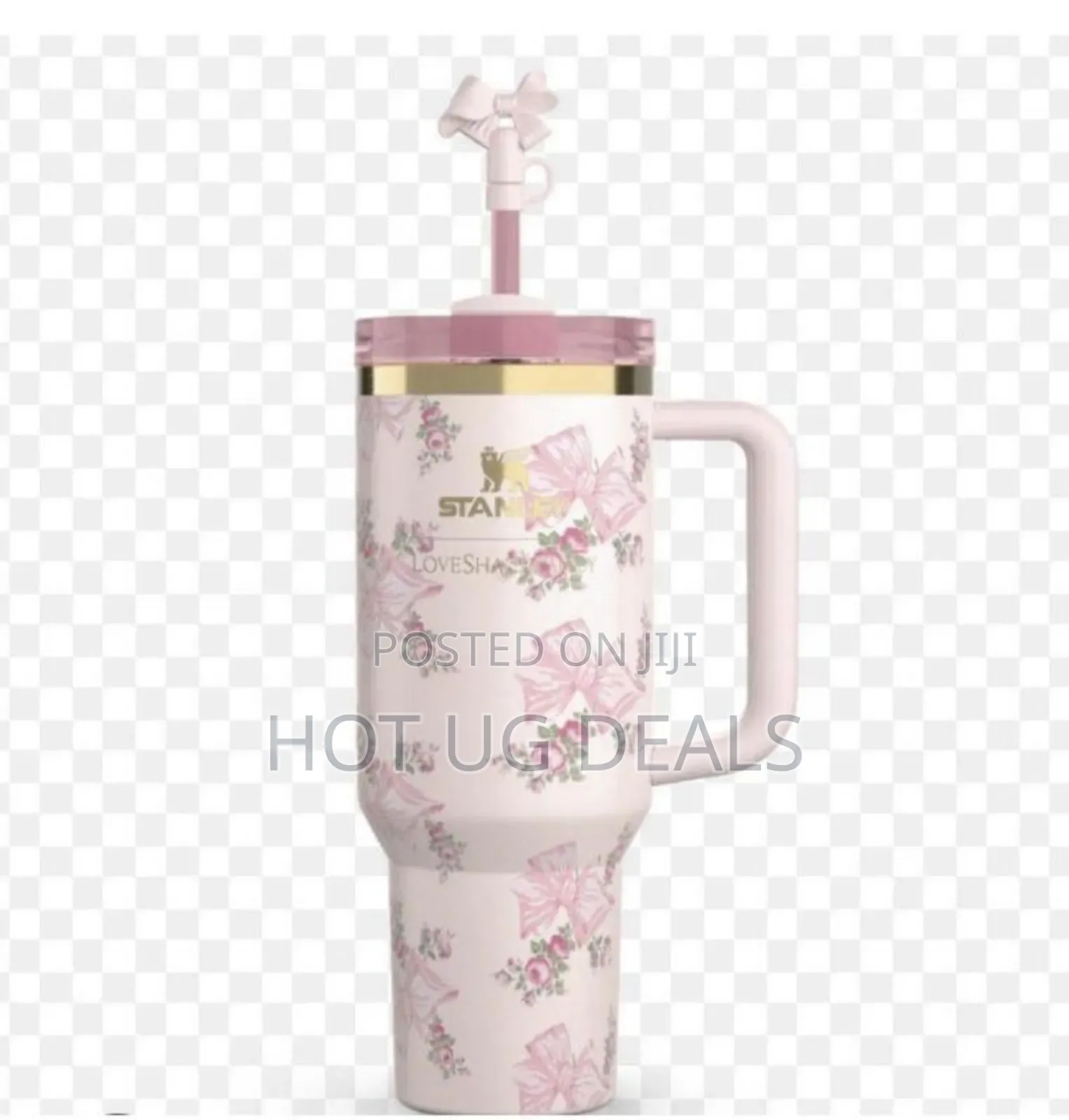 Stanley Love Shack Fancy Tumbler With Straw And Handle