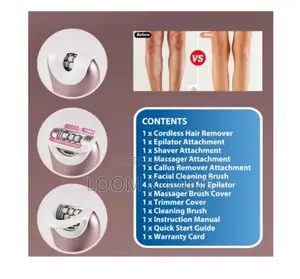 Multifunctional Waterproof Led Rechargeable Hair Removal Set