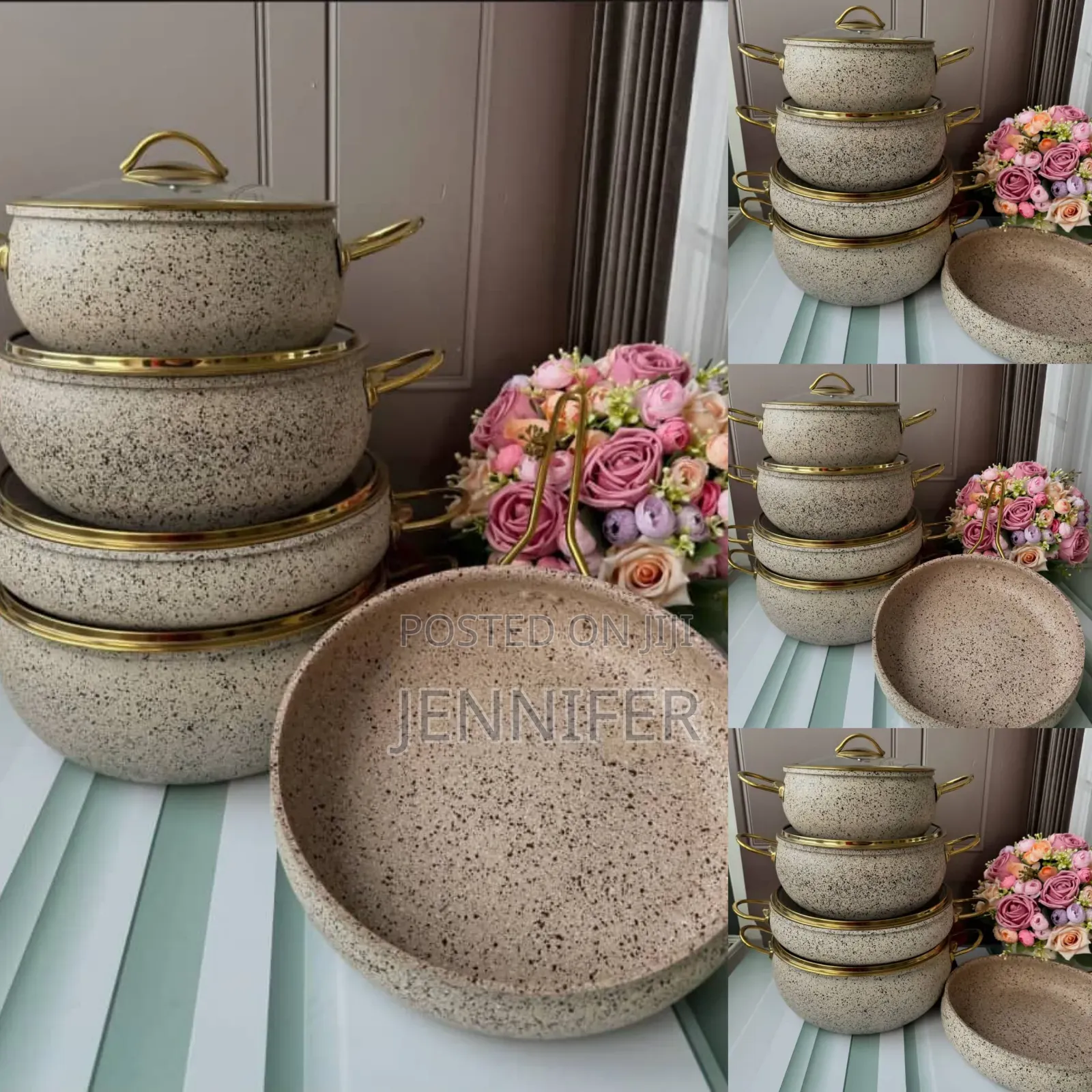 Osfě 9-Piece Granite Casserole Set