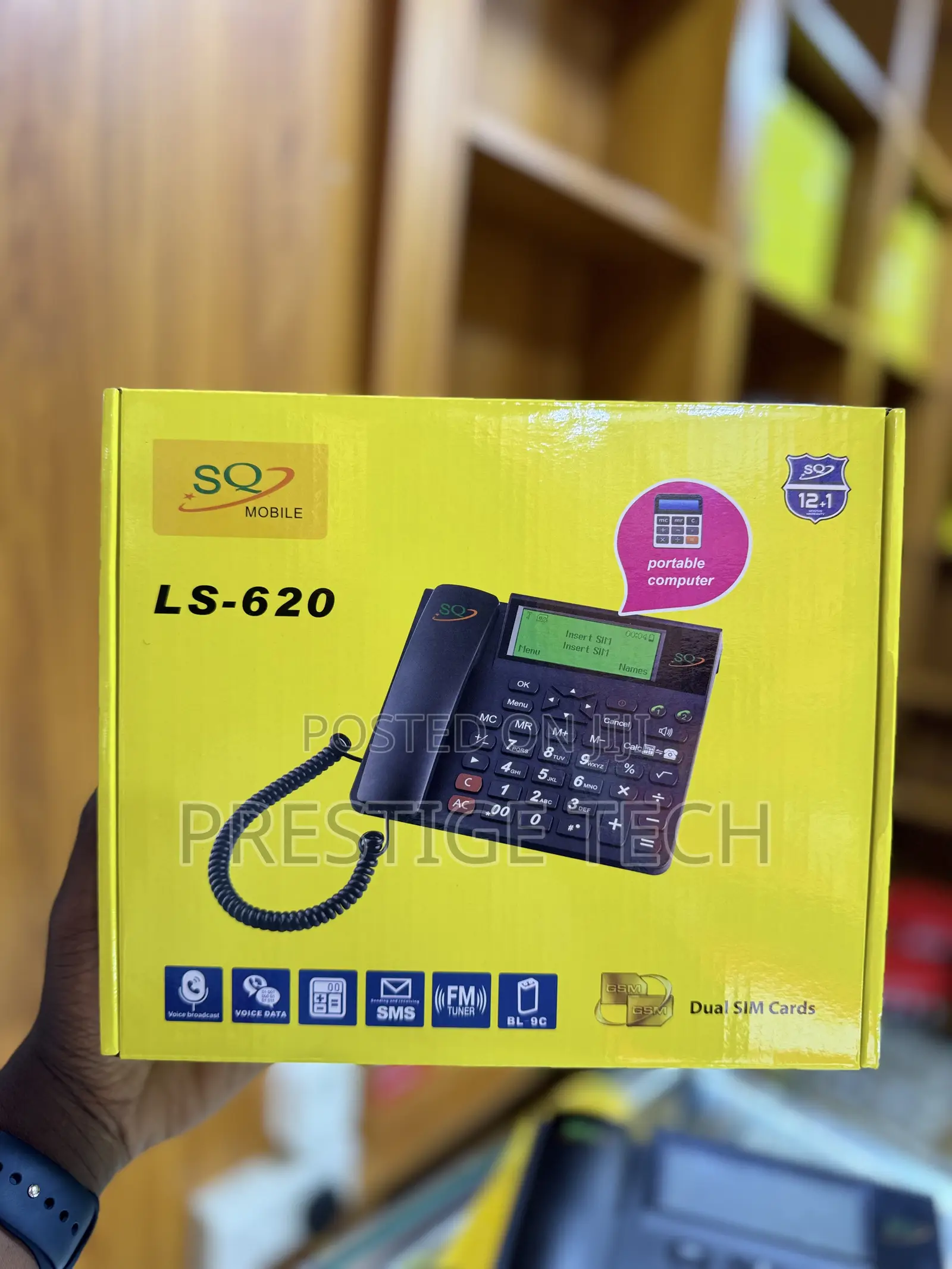 Sq Ls620 Dual Sim Landline Phone With Calculator