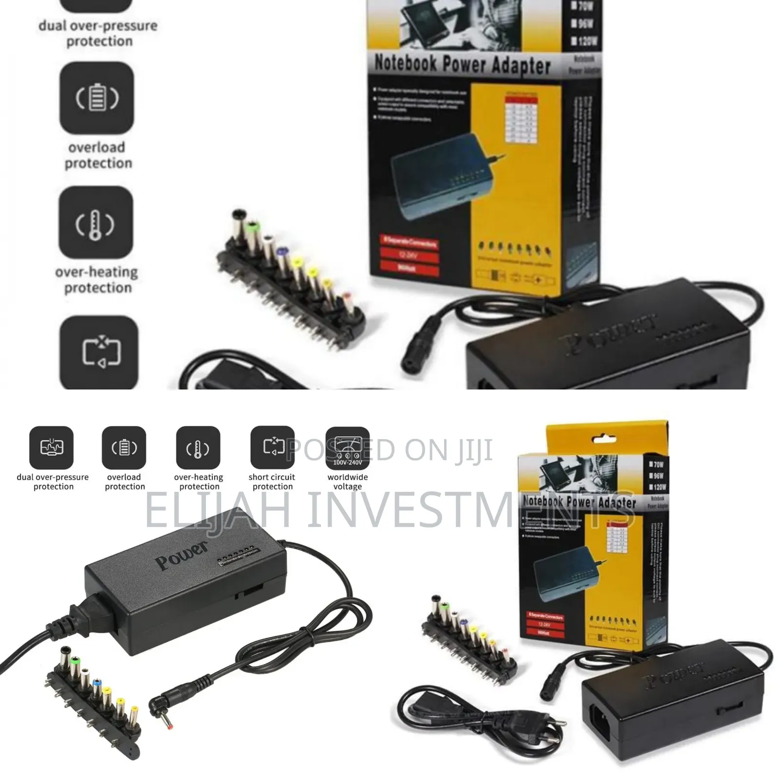 8 in 1 100w Universal Powersupply Laptop Charger