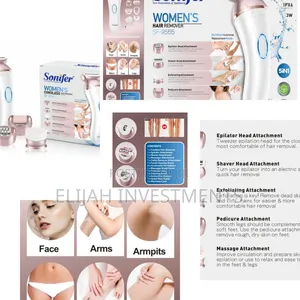 Multifunctional Led Rechargeable Women Hair Removal Set