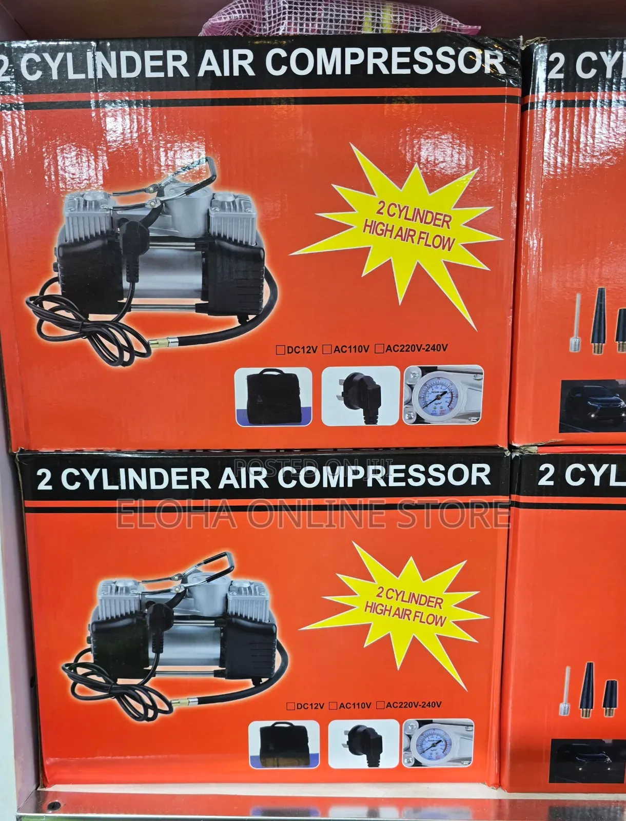 2 Cylinder Portable Air Compressor