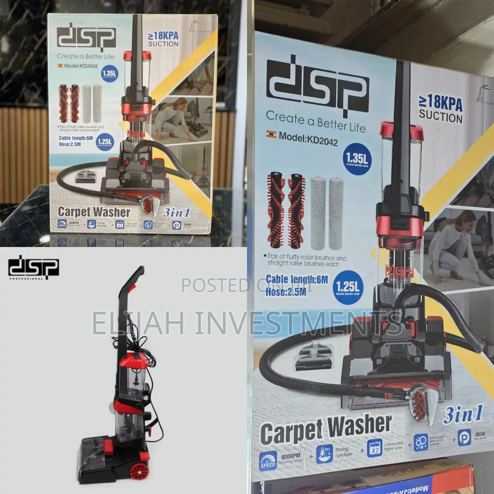DSP Kd2042 3-in-1 Carpet Washer.