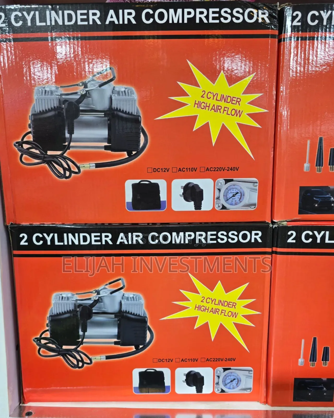 2 Cylinder Portable Air Compressor