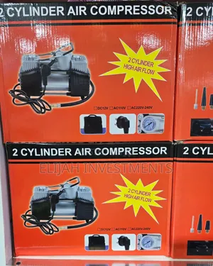 Photo - 2 Cylinder Portable Air Compressor