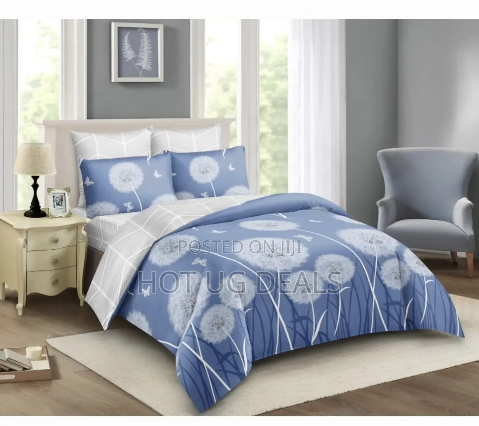 6x6 4pcs Duvet With 2 Pillowcases 1 Bedsheet - Multi Design