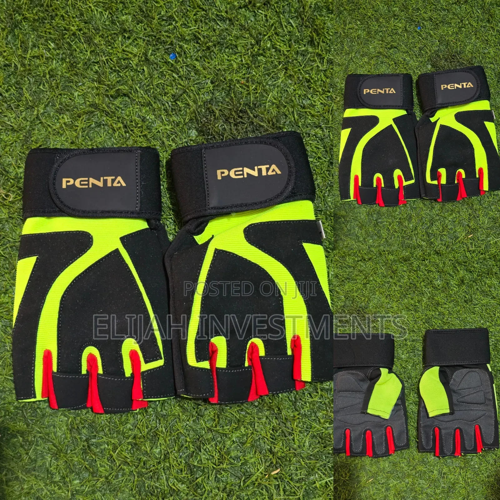 Penta High-Quality Weight Lifting Gloves Black Green