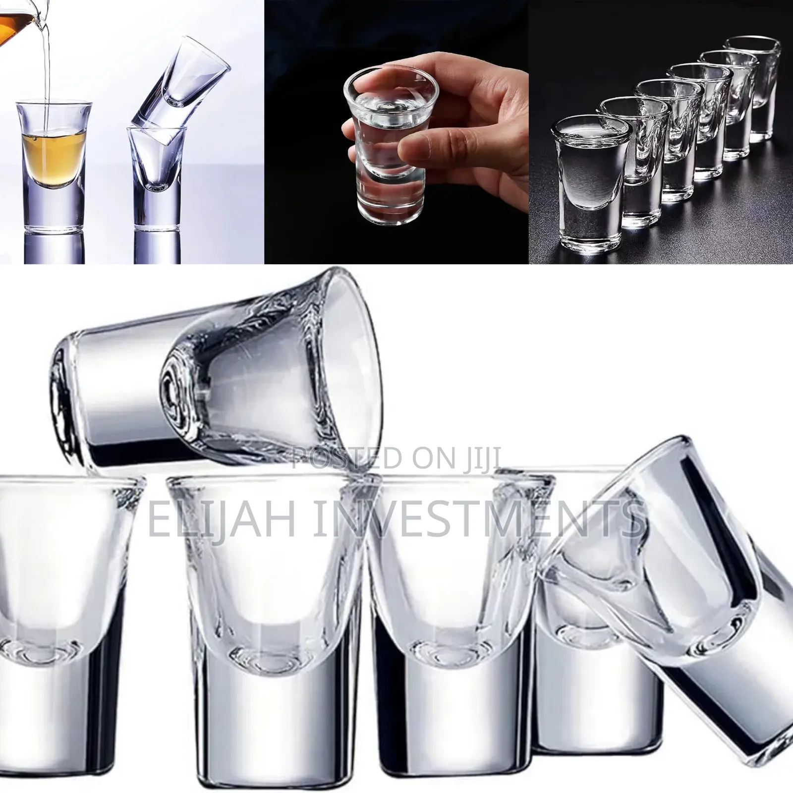 12pcs Heavy Whisky Shooter Glasses