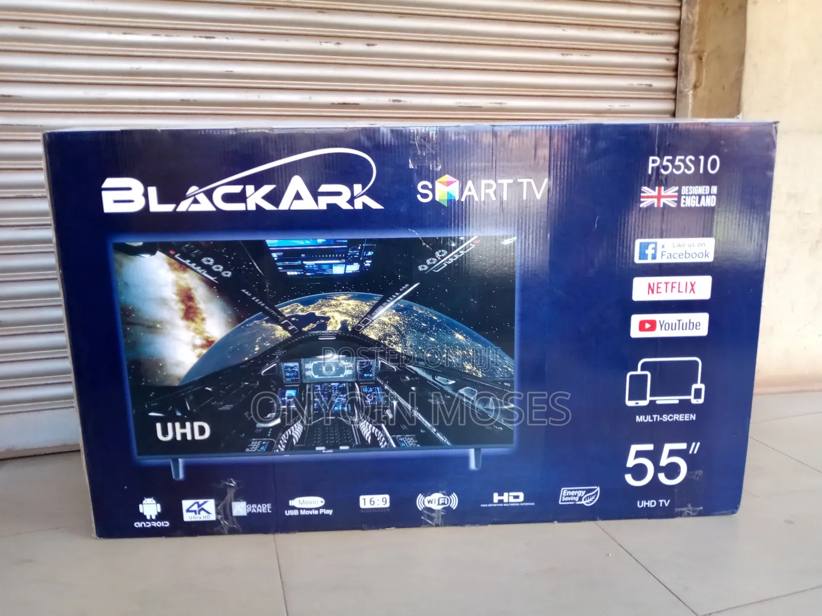 55 Inches Black Ark Android Smart Tv