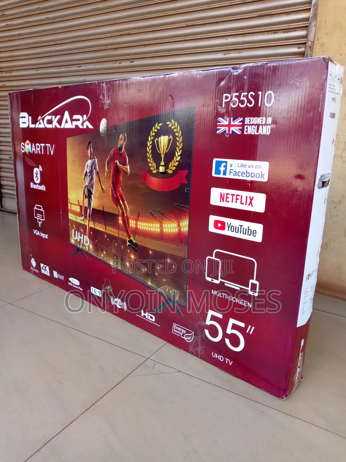 New 55" Black Ark Smart Android Frameless Digital Tv