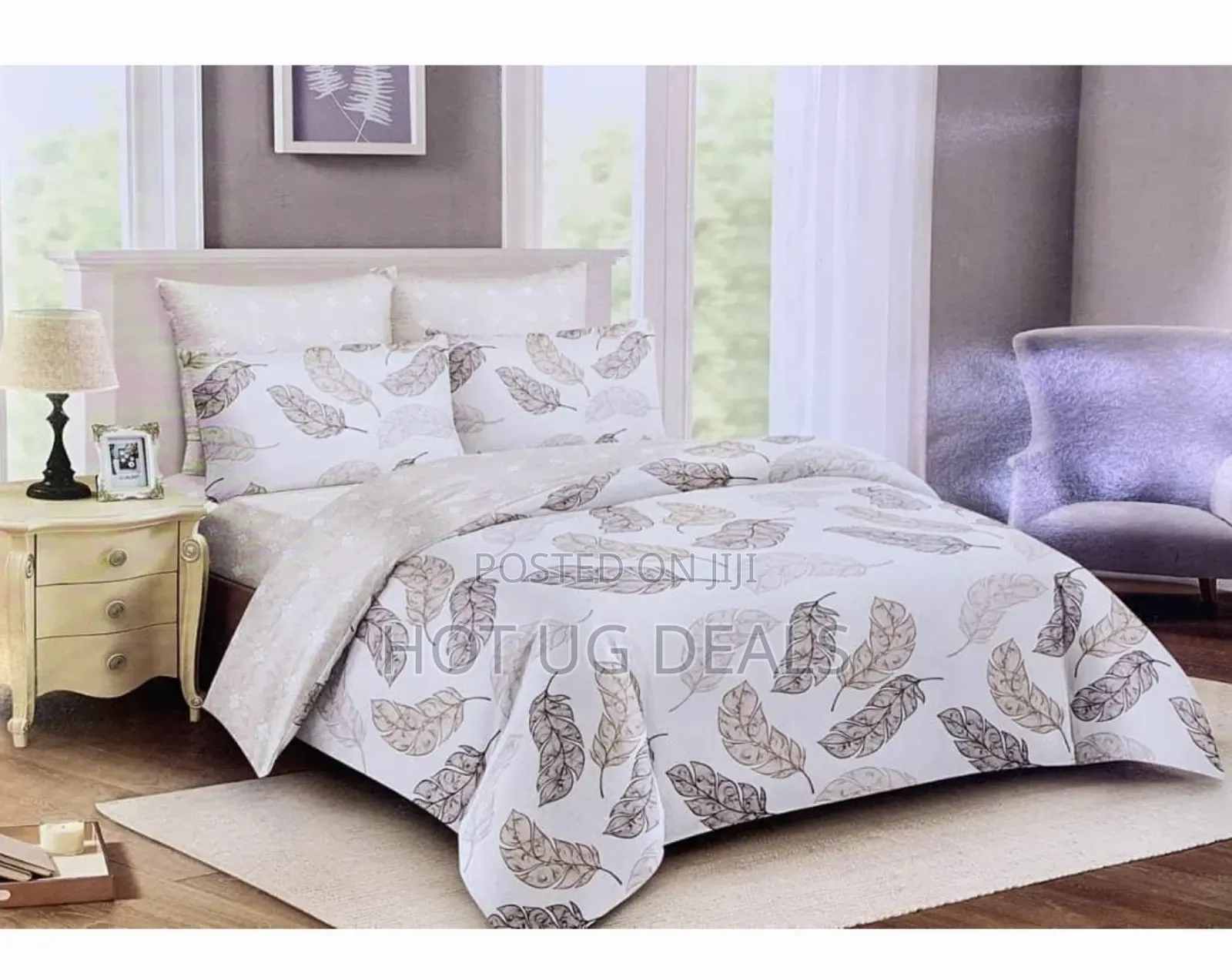 5*6 Duvets With 2 Pillowcases And 1 Bedsheet - Multicolor