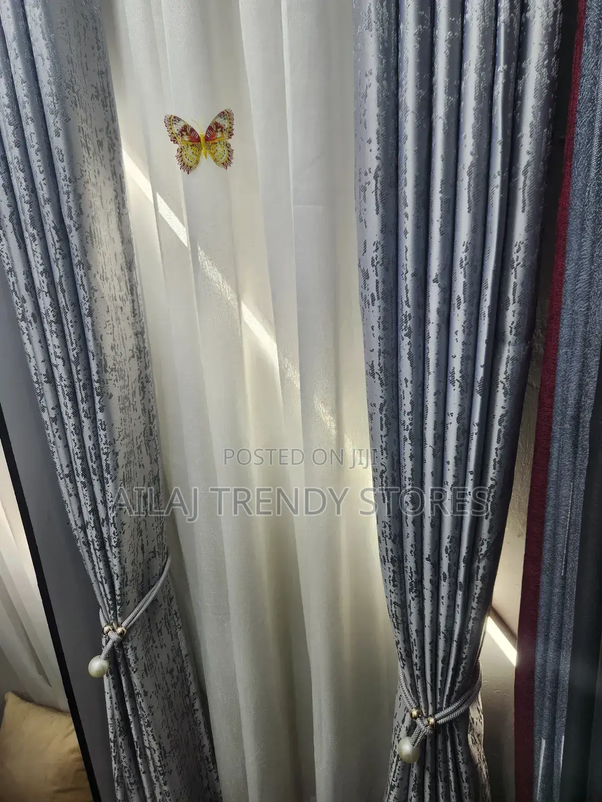 New Gray Design Curtains Per Metre