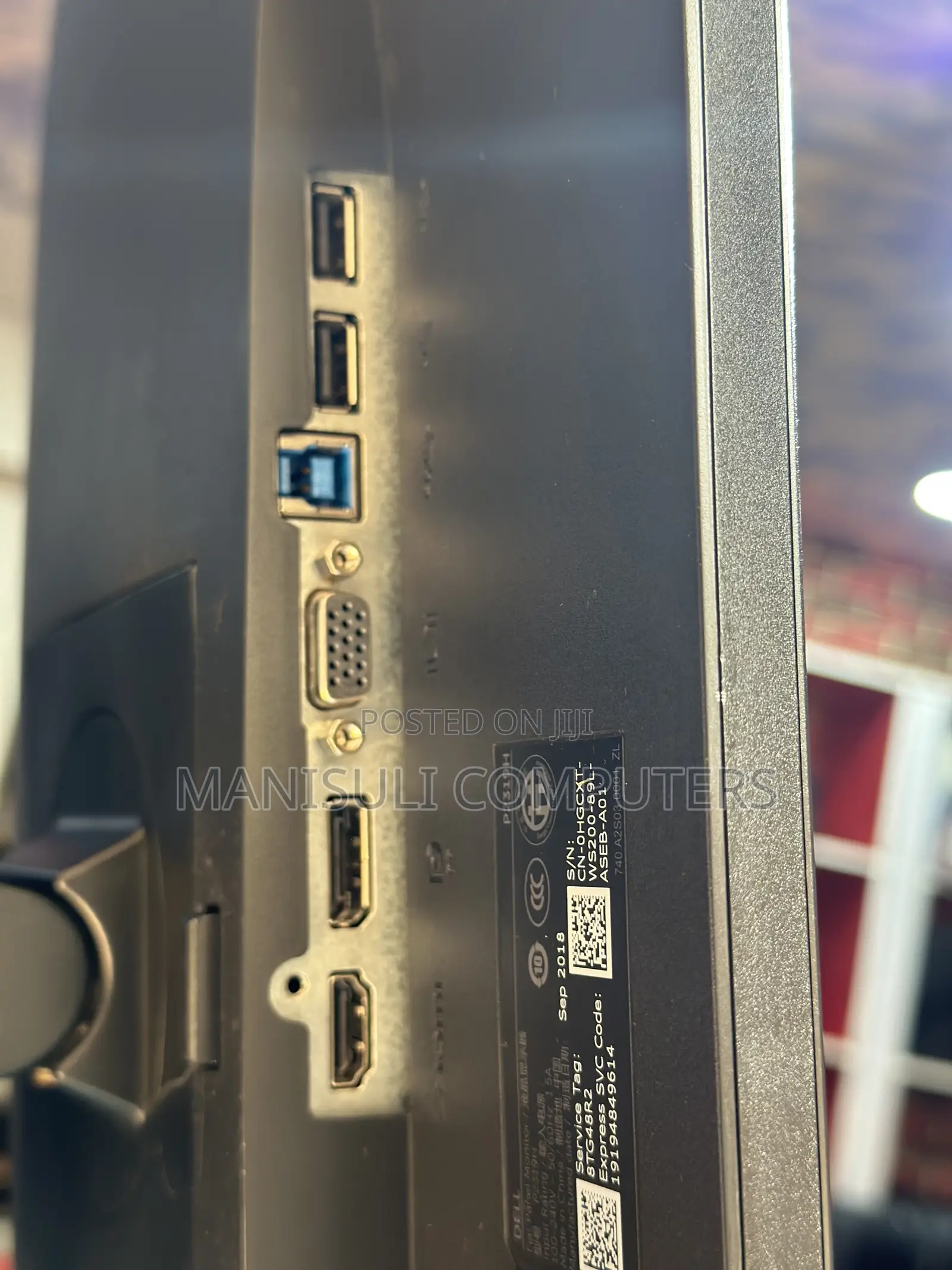Ips Monitor Dell 24 Inch Free Hdmi Cable Vga Hdmi Dp Usb 3.0