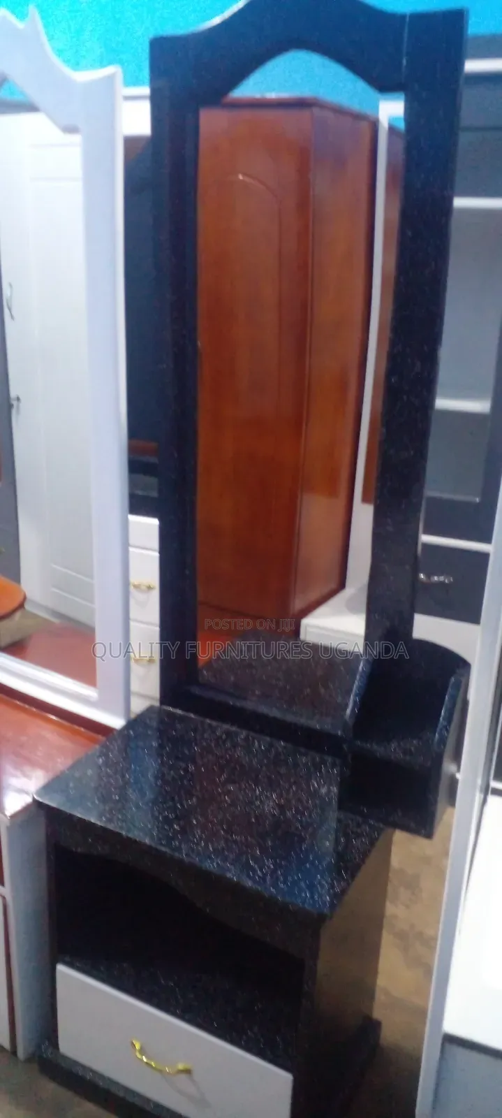 Mixed Black and White Dressing Mirror