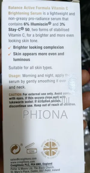 Vitamin C Brightening Serum Glow and Radiance