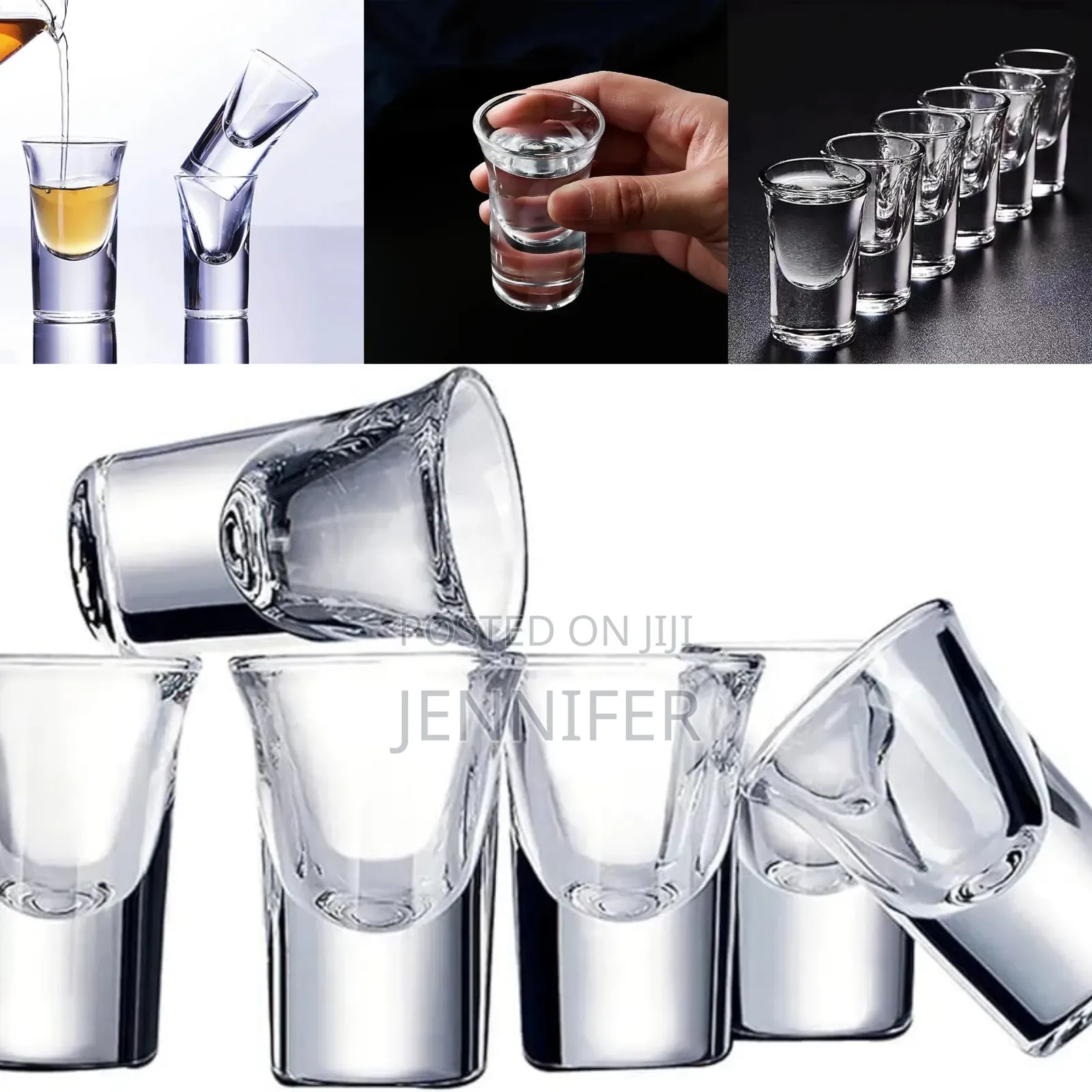 12pcs Heavy Whisky Shooter Glasses