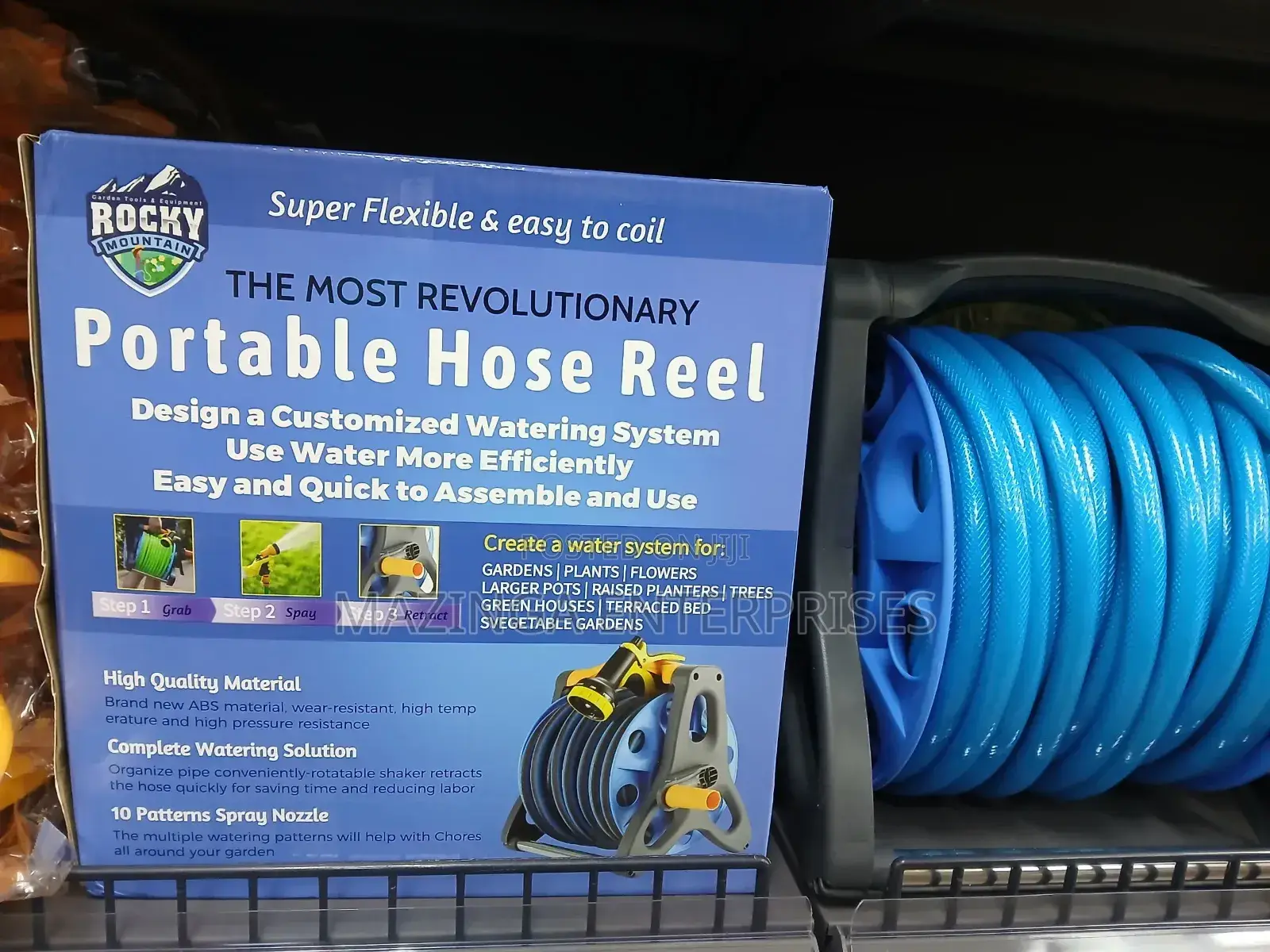 Super Flexible Hose Reel With Sprinkler and 30meters Pipe