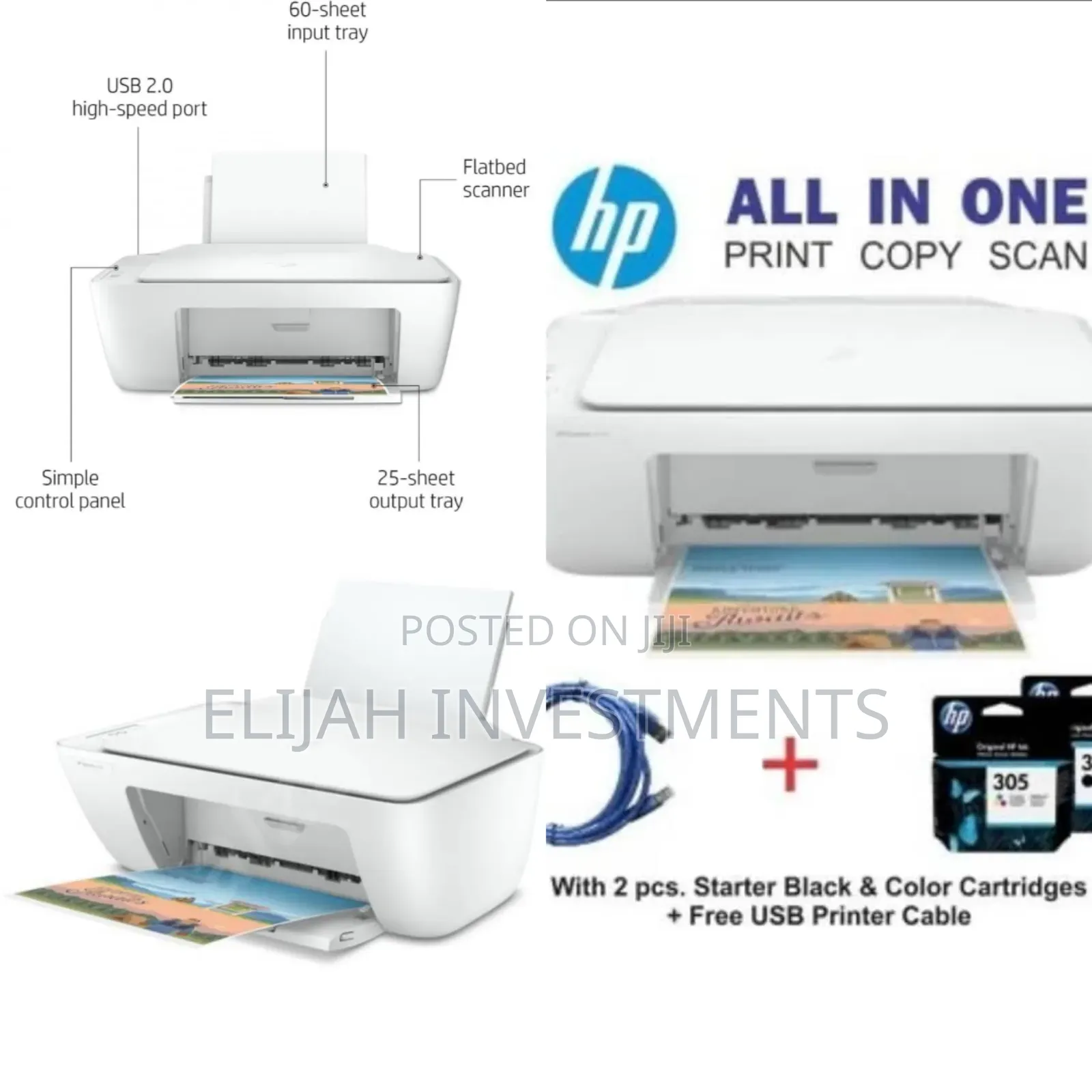 Hp Deskjet 2320 Printer, All-in-One Inkjet Printer