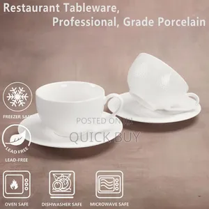 6pcs Cappuccino Cup and Saucer Set