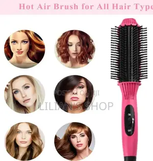 2-in-1 Hair Straightener Brush Comb, Wet or Dry Fastheating