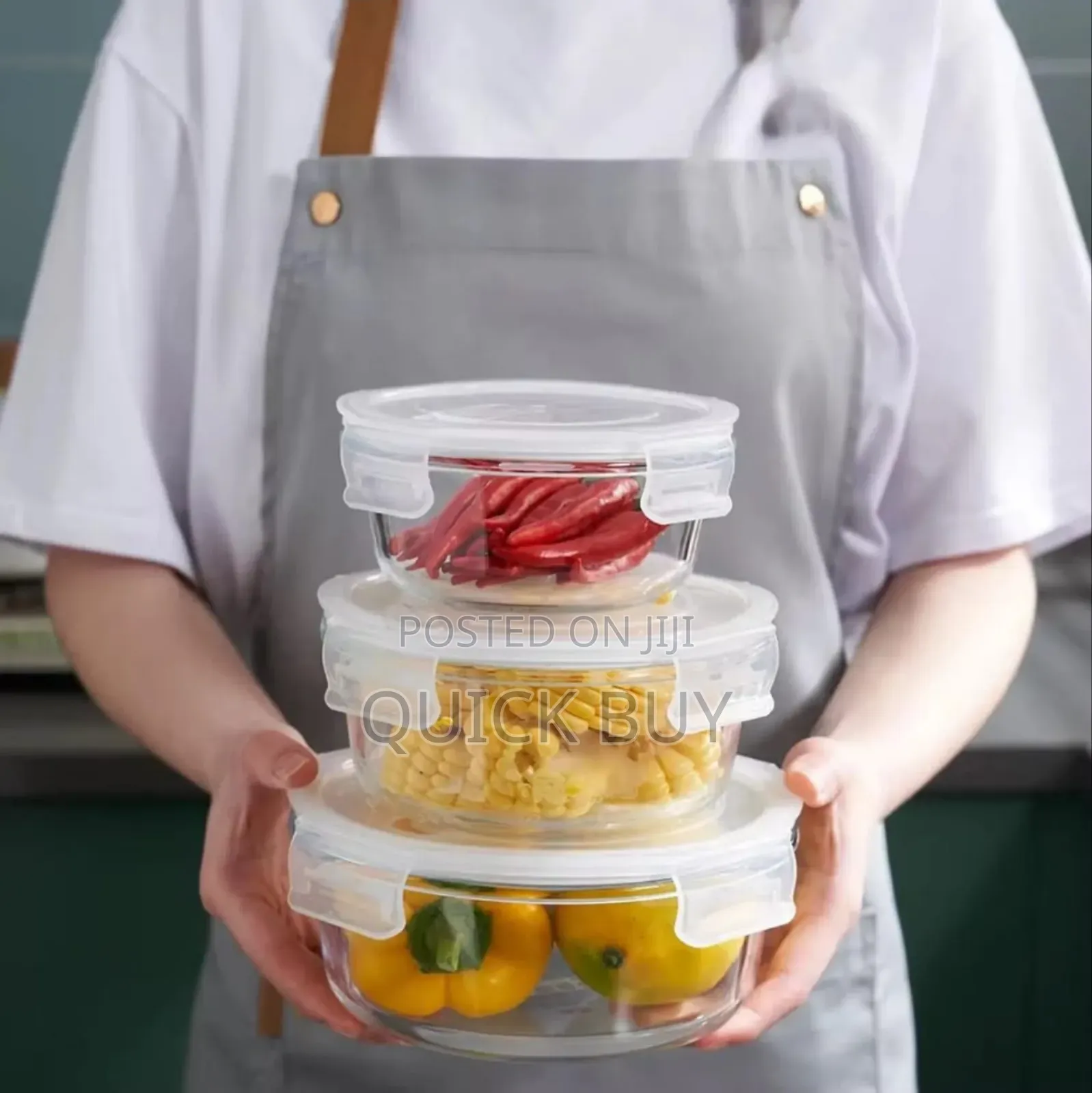 Unique Design Borosilicate Glass Multipurpose Food Container