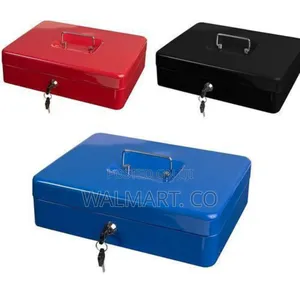 12 Inch Safe Cash Box-blue,Black,Red