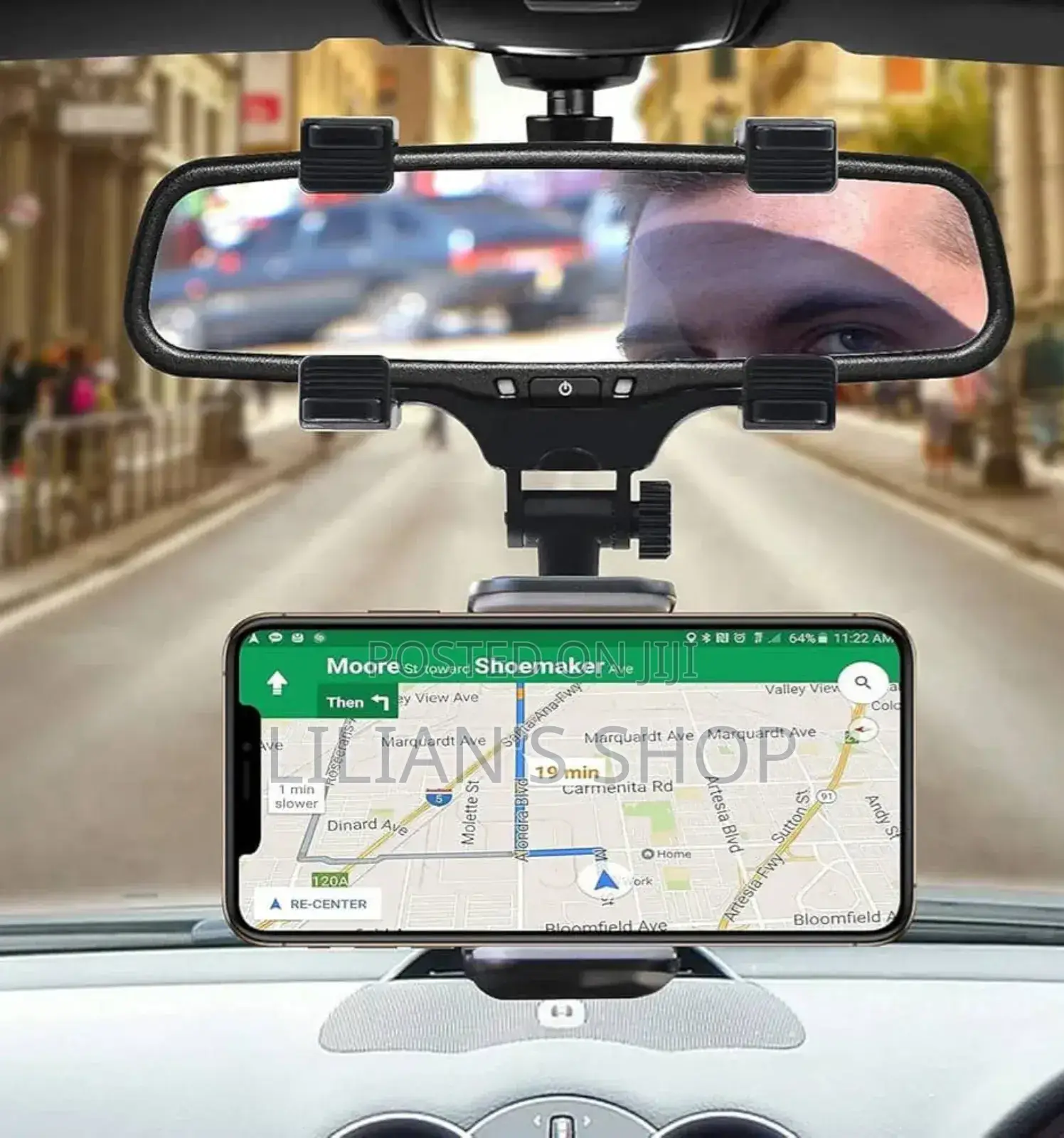 Go Des Car Rearview Mirror Holder Phone Bracket