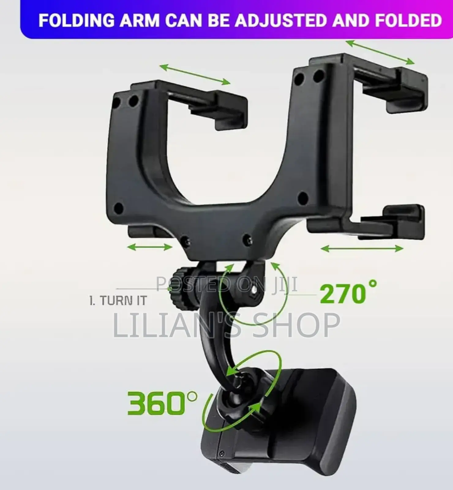 Go Des Car Rearview Mirror Holder Phone Bracket