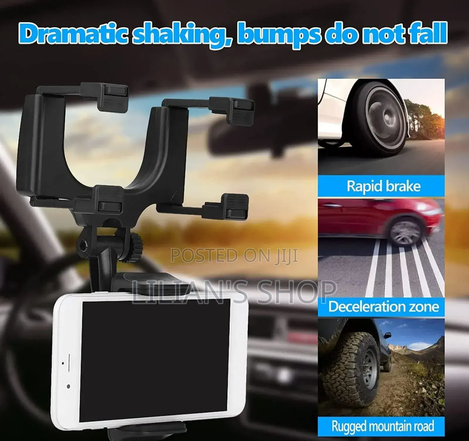 Go Des Car Rearview Mirror Holder Phone Bracket