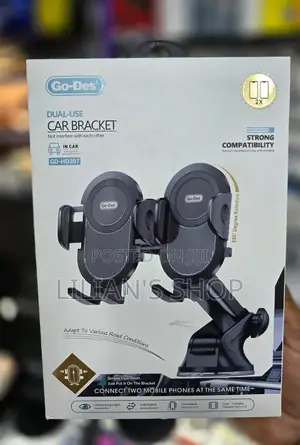 Go Des Gd-Hd207 Dual Use Suction Cup Design Double Holder